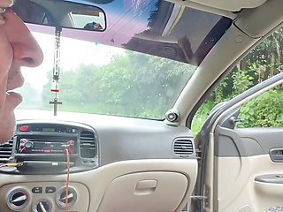 REAL - Lucky taxi driver fucks busty stepmom he meets on the road.