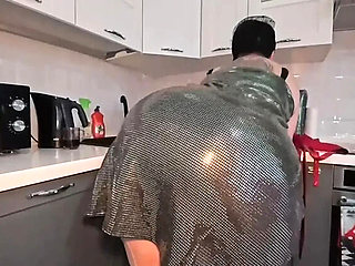 Stepmom Stays With Stepson For Hard Kitchen Fuck - Rough Anal & Hot Blowjob
