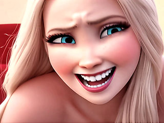 Elsa begs you to cum for her all over her in every hole she has JOI