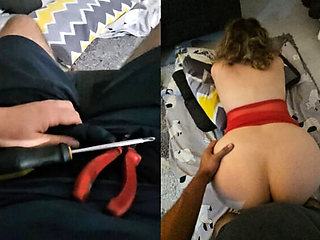 Turkish Amateur MILF Cheats with Soldier While Husband Away - Blonde Neighbor First Anal