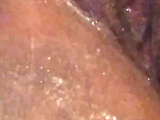 Closeup Spreading My Wet Black Shaved Pussy