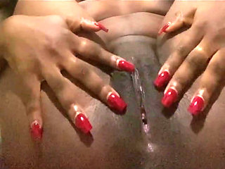 Black whore solo masturbation