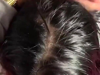 Hot Girl Lying on the Bed Getting All the Cum on Her Face