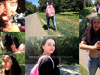 Public Wetting and Public Blowjob