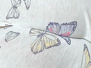 Lying Down Sideways, Shaking My Big Booty and Spreading Extremely Close-up to Cam
