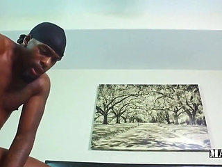 Freaky Ebony Chick Get Her Glasses Covered in Cum by Rome Major
