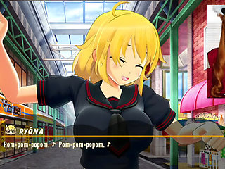Omankovivi Bops Anime Tiddies Senran Kagura Peach Ball Cosplay With Gamer Girl