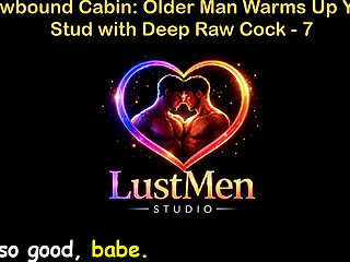 English Audio Gay Sex Story - Snowbound Cabin: Older Man Warms up Young Stud with Deep Raw Cock - Part 7