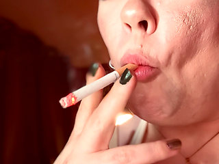 A Quick Cigarette With BBW Tina Snua - Speed Smoking Snap Inhales OMI OME Drifting Drifts