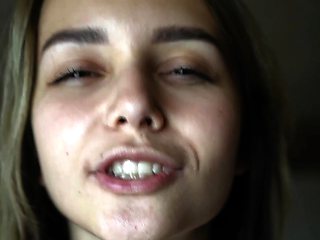 Teen goth brunette bara jerks and sucks cock