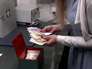 Boss Catches Teen Employee - Punishes Her With Hard Blowjob & Fucking