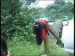 Fucked outdoors by the lake - 100% amateurs