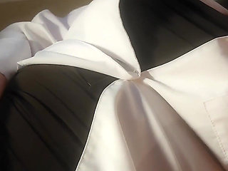 Full Scene! a Sexy Mature MILF Doctor Examines a Young Man and His Curved Cock