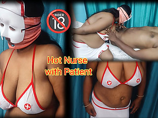 Hot Chubby Huge Boobs Nurse Fucked by Patient in the Hospital- Tamil Audio with Moaning