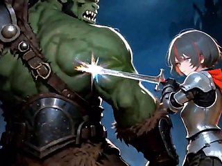 Knight Pounds Orc Goblin Side Story with Hilda