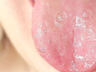 Saliva spit fetish
