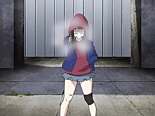 Burning Girl in the night beyond control