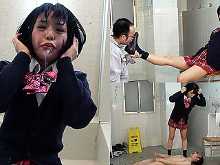 CFNM, Dirty Shoes Licking, Spitting, Fap Watching, Sadistic College Girl's Daily Routine Is Tease Perverted Janitor After Class