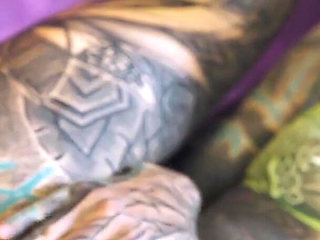 Anal Fuckmachine Destroys Cute Tattoo Girls Asshole - Lesbian Squirt Action