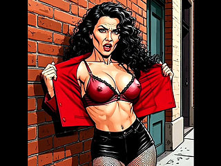 Casting for a 40-year-old Sexy Slut. Cartoon. MILF Black Stockings