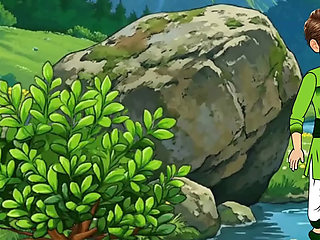 Neelam bhabhi jungle me fake cock chut me dal rahi thi, Raju comes and fucks Neelam ki bade lund se chudai karta hai.