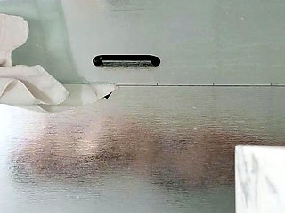 Amateur shower and masturbation