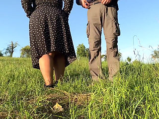 My Stepmom's Pussy Peeing Outdoors This Fall