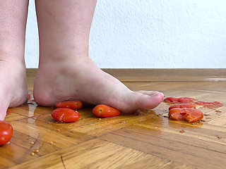 Huge Legs Vs. Cherry Tomatoes