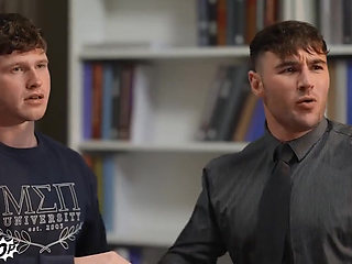 Twink Pop - Professor Michael Boston Gives Favorite Hunky Student Finn Harding Some and Shares a Twink