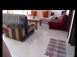 Amateur pissing on the carpet