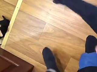 Stepson Ripped Pantyhose, Huge Cum Load in Big Ass Stepmom. MILF Creampie