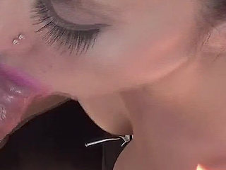 Hot Blowjob and Cum on a Hot Ass in See Through Leggings