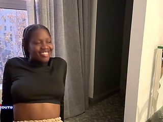 Ebony Teen Loses a Bet with Her Step Father