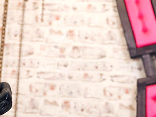 Double Femdom Latex Action with Spit and Dildos