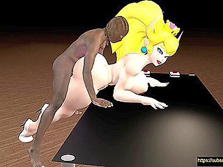 Car Toon In Bowsette Doggy Position In The Castle