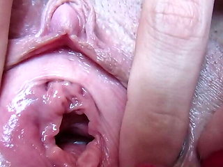 Big Clit Pussy Close-Up - Object Insertion Fetish Compilation with Cutieblonde