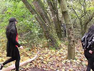 Shower with Pissing in The Forest