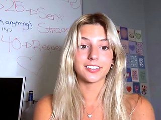 blonde teen pregnant girl has her pussy masturbated