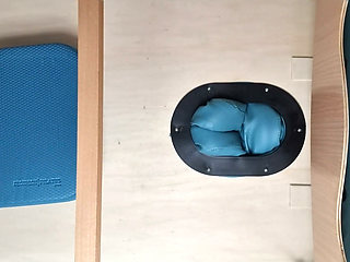 Fucking the Massage Table Below View