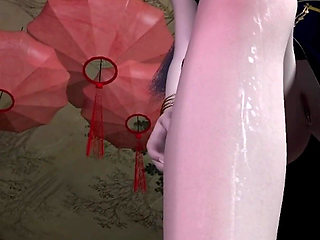 3D Horny Slut Babe Cheating with Big Dick Stranger