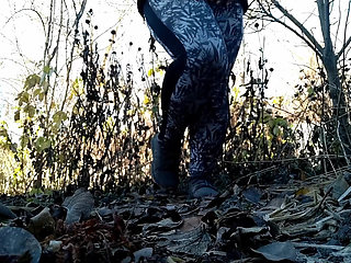 The magic of mature pissing in nature