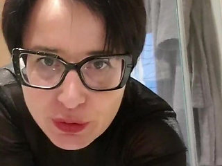 Julie Squirts in the Bathroom