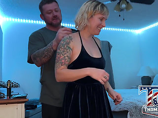 Stranded Petite Spinner Pays in Sex for a Place to Stay!