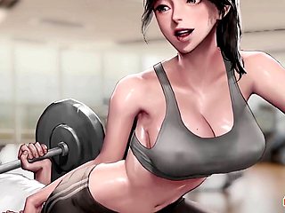 Smashing Airi in the gym with a secret twist