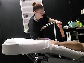 LuTosT Massage Turns Wild: Femdom Pegging Makes Him Fall Over on Sofa