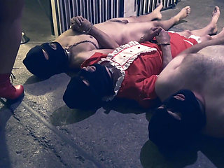 Dominatrix Mistress April - Three Slave with One Whip - Part Two