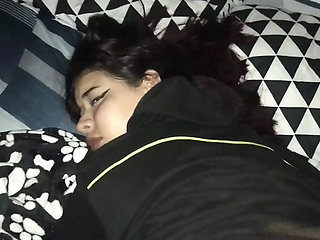 Skinny Latina Babe Rides Stepbrother's Big Cock - Spanish Porn