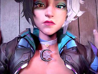 Uncensored anime porn with a perfect body and some passionate smooching