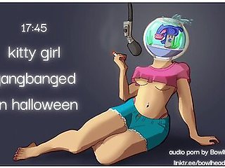 Audio: Kitty Girl Gangbanged On Halloween