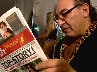 Blonde MILF Winnie Takes Huge Cock in Mouth and Pussy - Roberto Malone Fucks Granny Deep